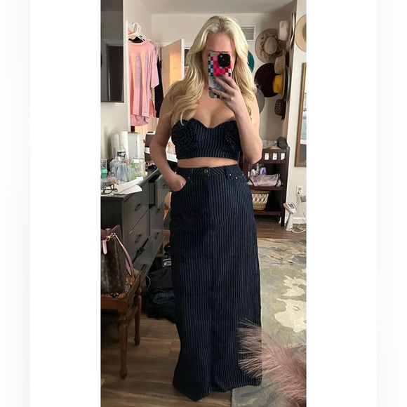 Denim Skirt Set - Picture 3 of 3